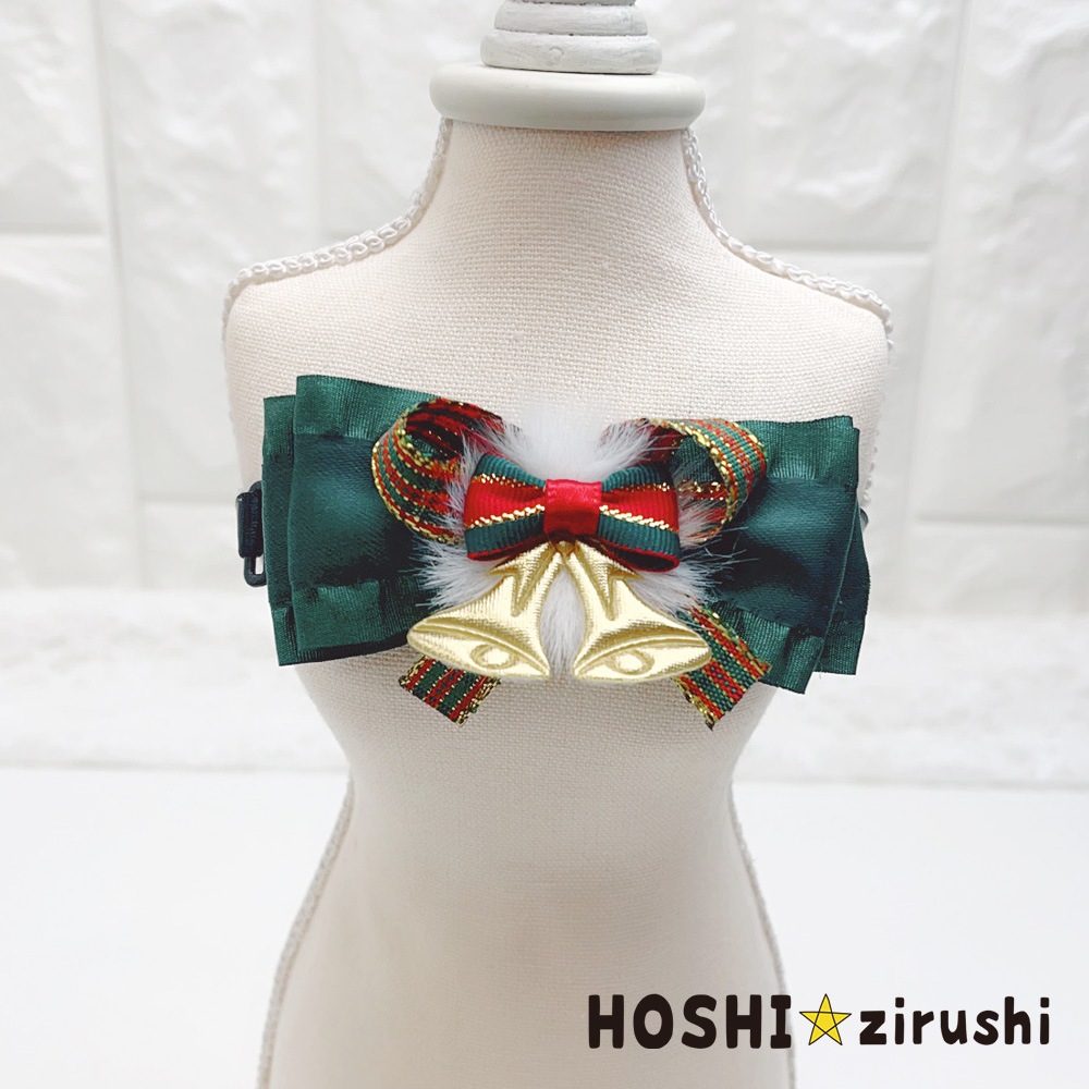 ホワイトファーのクリスマスチョーカー【20個入り】 Pet choker Dog