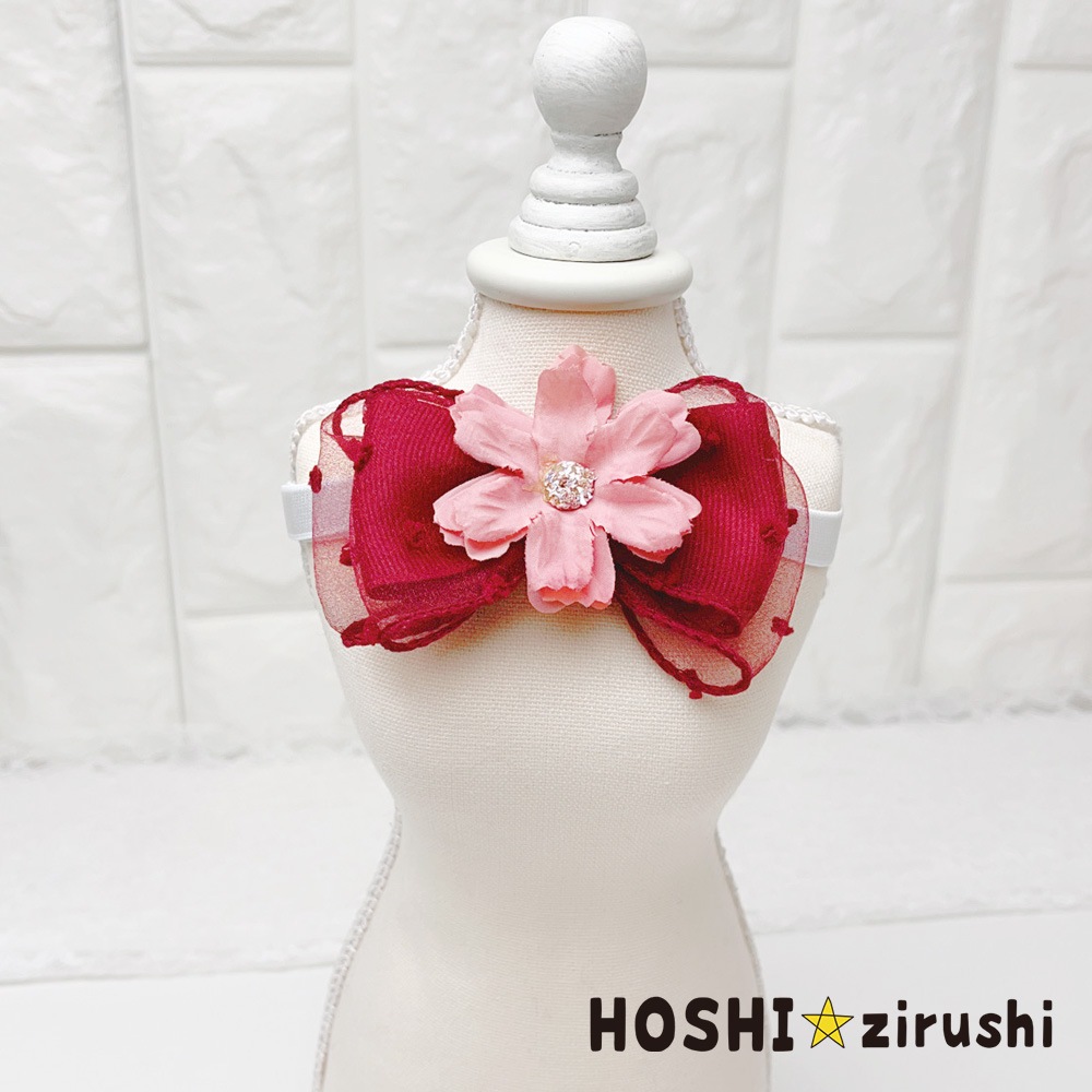 華やかフラワーチョーカー【20個入り】 Pet choker Dog collar Pet ribbon Pet accessories