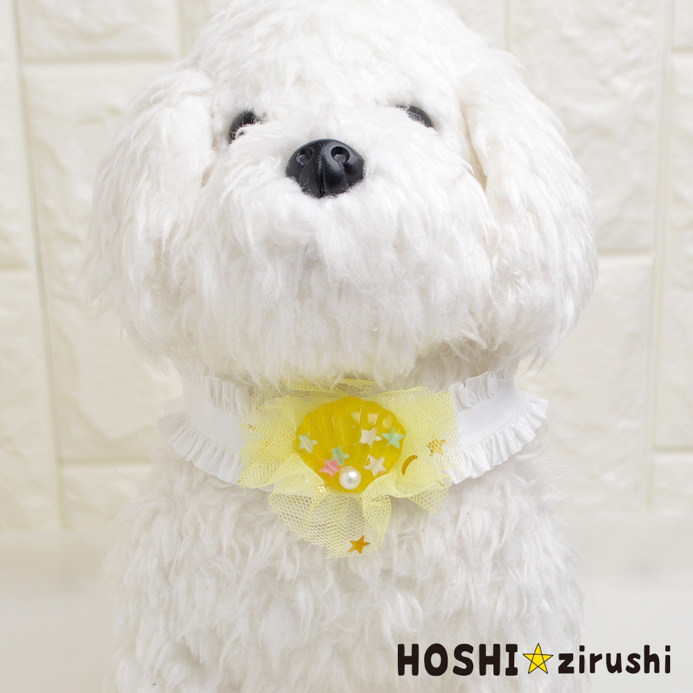 シースルーリボン付シェルチョーカー【20個入り】 Pet choker