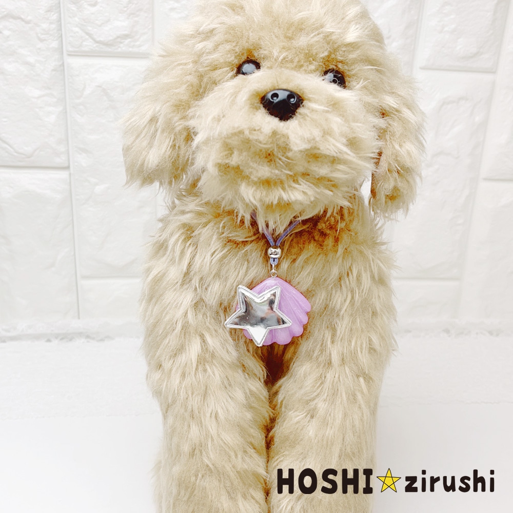 星付きシェルペンダント【20個入り】 Pet choker Dog collar Pet