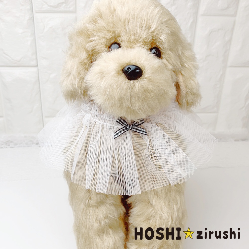 ふわふわシースルー韓国風チョーカー【20個入り】 Pet choker Dog collar Pet ribbon Pet accessories