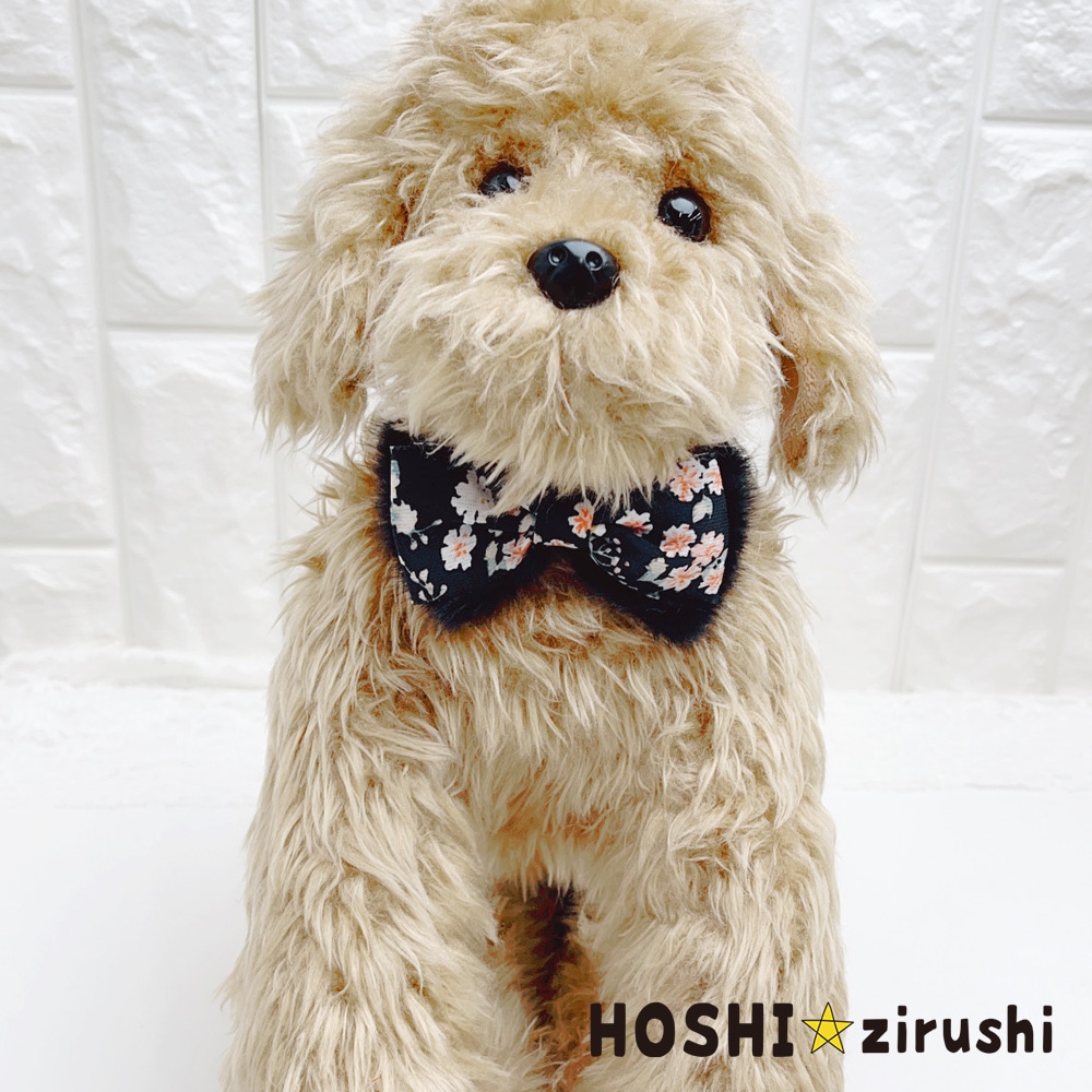 花柄のファーチョーカー【20個入り】 Pet choker Dog collar Pet