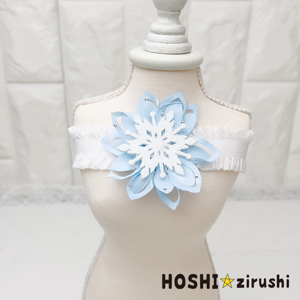 スノーフラワーチョーカー【20個入り】 Pet choker Dog collar Pet ribbon Pet accessories