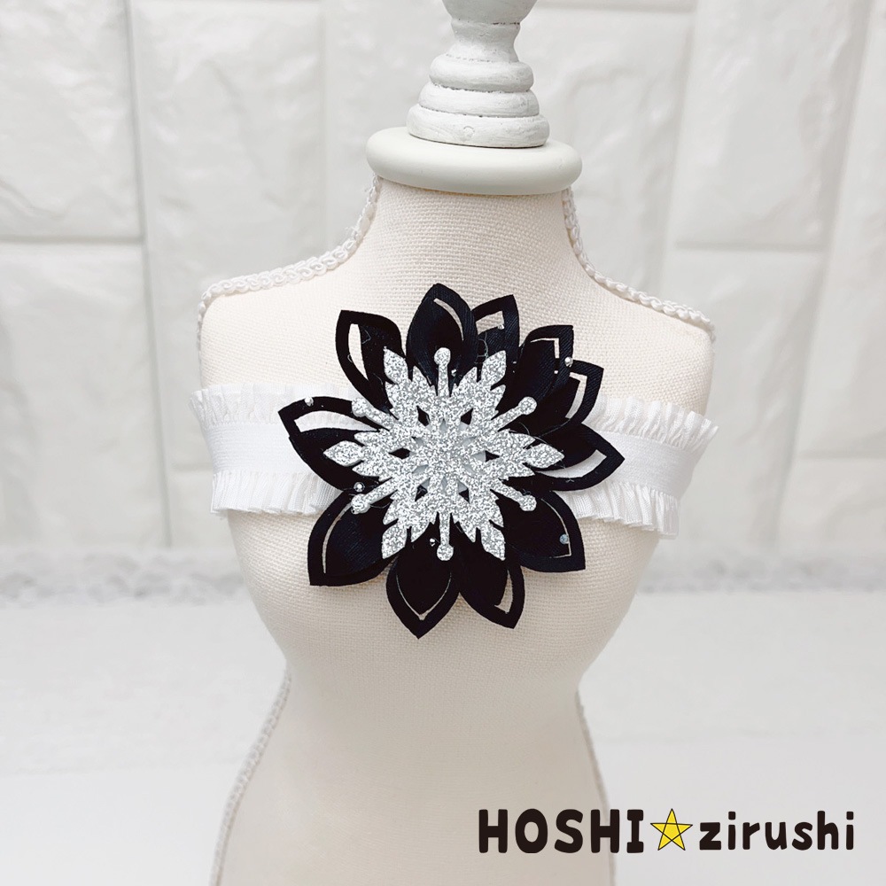 スノーフラワーチョーカー【20個入り】 Pet choker Dog collar Pet ribbon Pet accessories