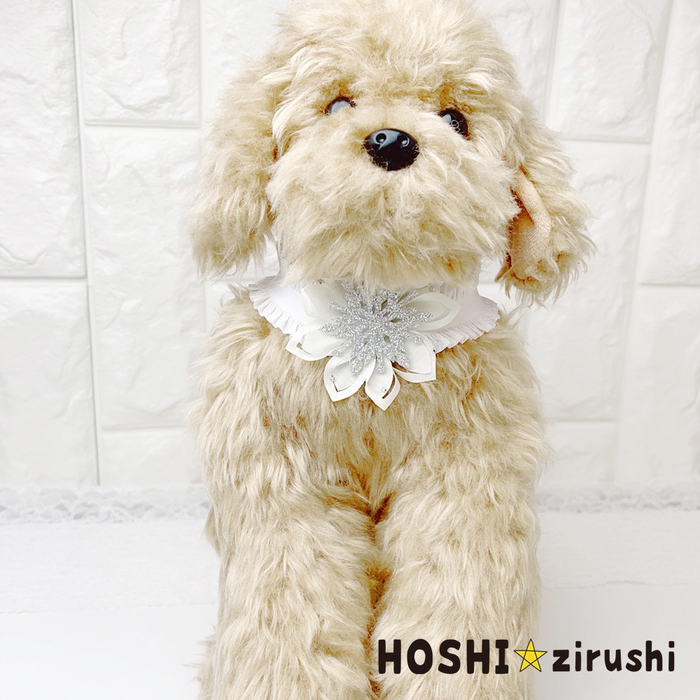 スノーフラワーチョーカー【20個入り】 Pet choker Dog collar Pet ribbon Pet accessories