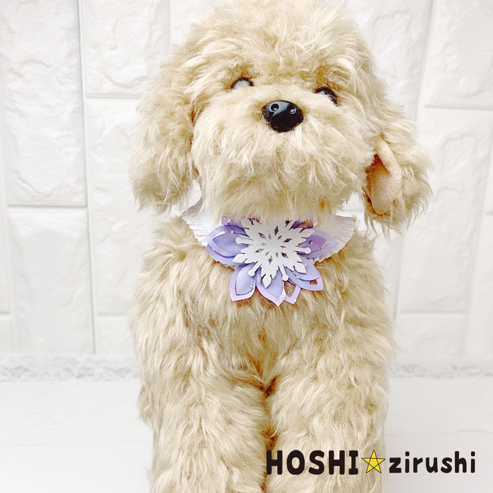 スノーフラワーチョーカー【20個入り】 Pet choker Dog collar Pet ribbon Pet accessories