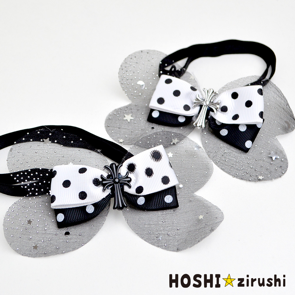 モノクロクロスチョーカー【20個入り】 Pet choker Dog collar Pet ribbon Pet accessories