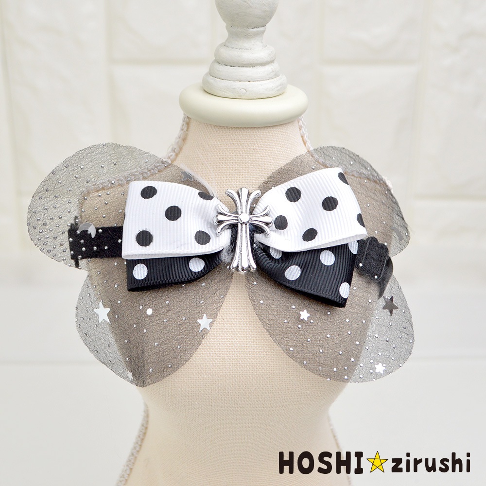 モノクロクロスチョーカー【20個入り】 Pet choker Dog collar Pet ribbon Pet accessories