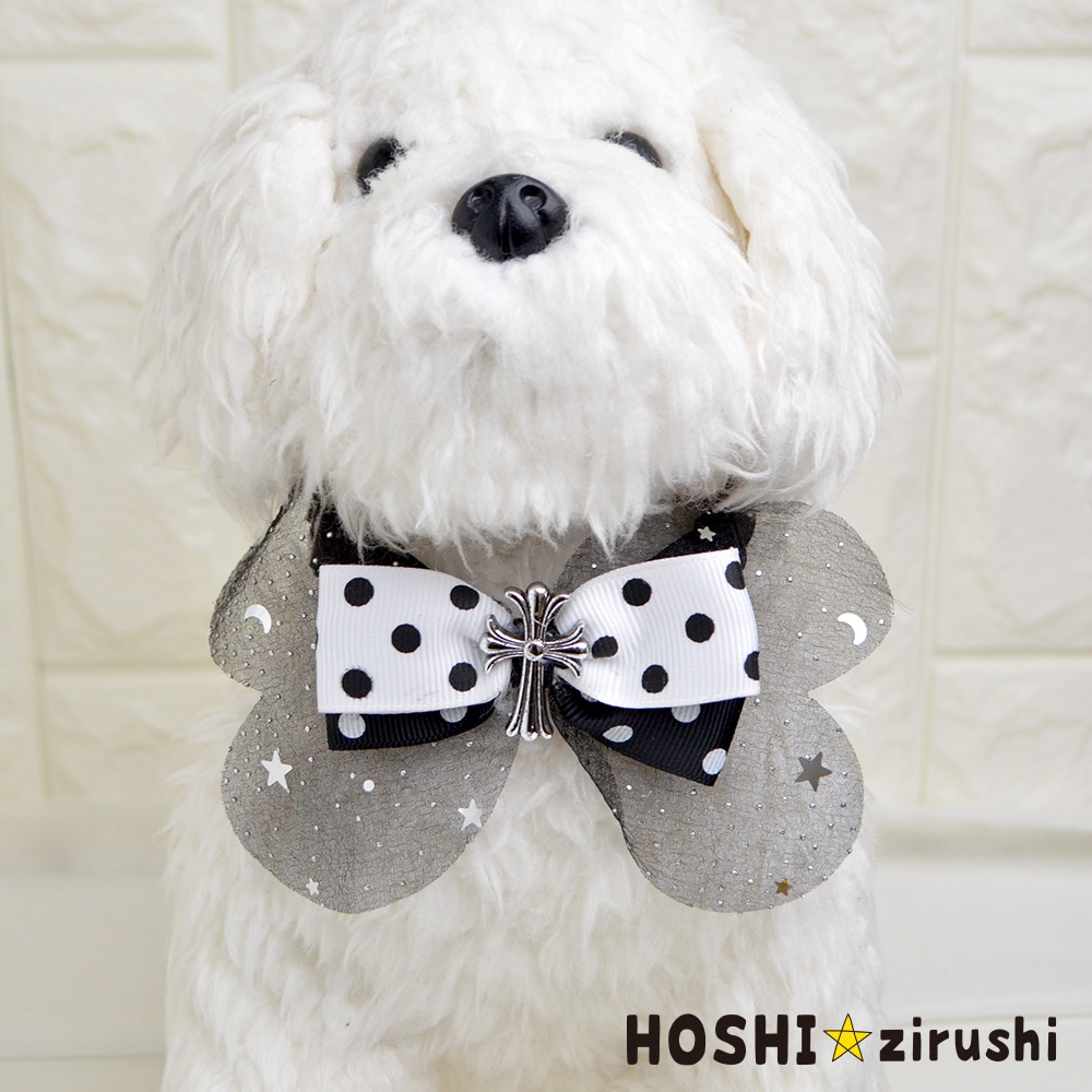 モノクロクロスチョーカー【20個入り】 Pet choker Dog collar Pet ribbon Pet accessories