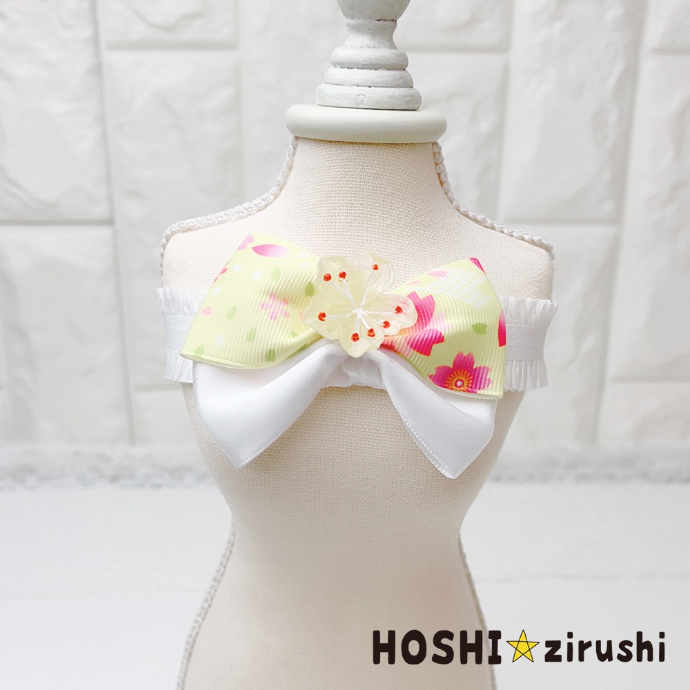 和桜チョーカー【20個入り】 Pet choker Dog collar Pet ribbon Pet accessories