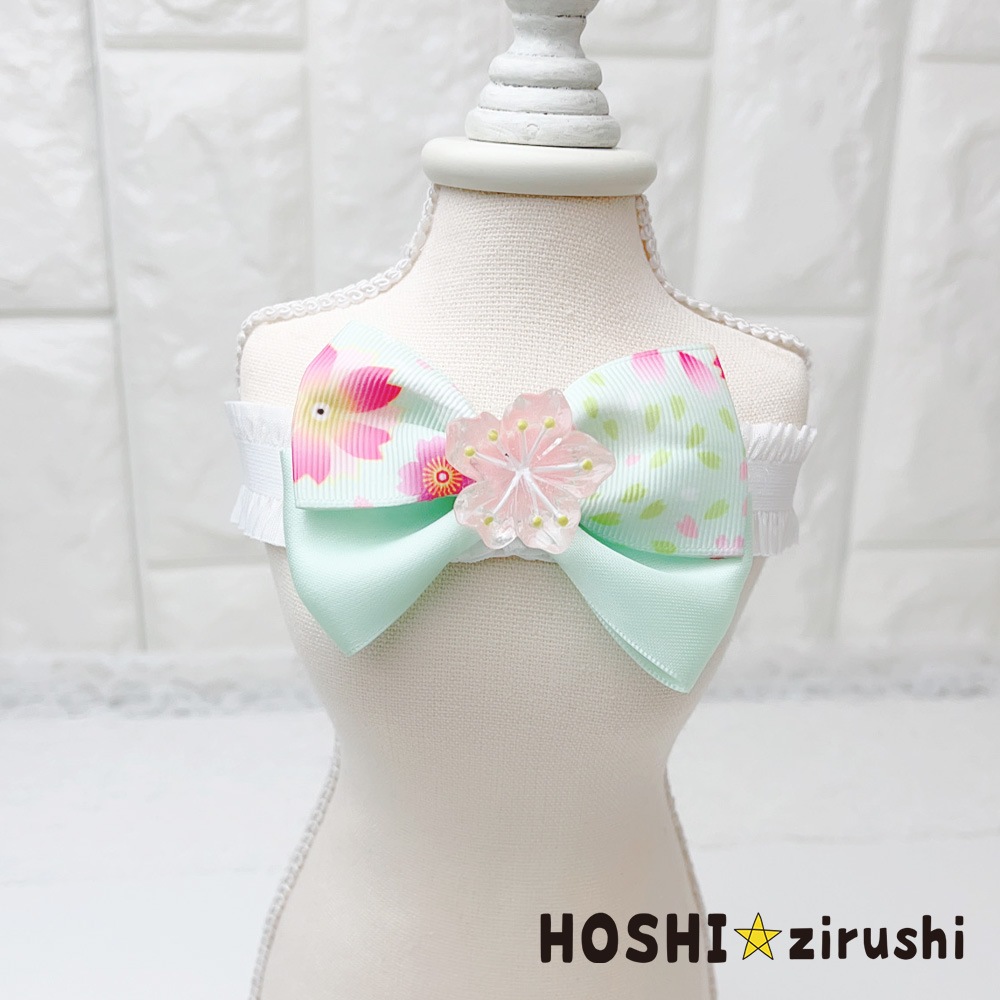 和桜チョーカー【20個入り】 Pet choker Dog collar Pet ribbon Pet accessories