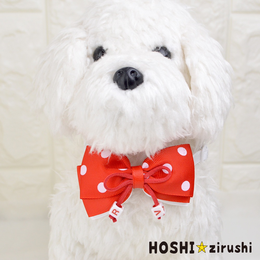 カラフルでポップな水玉チョーカー【20個入り】 Pet choker Dog collar Pet ribbon Pet accessories