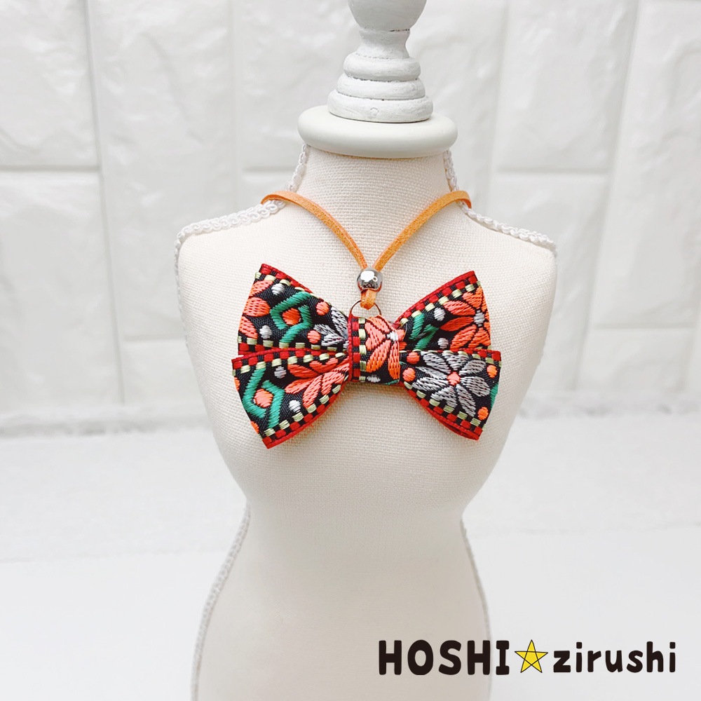 エスニックリボンペンダント【20個入り】 Pet choker Dog collar Pet