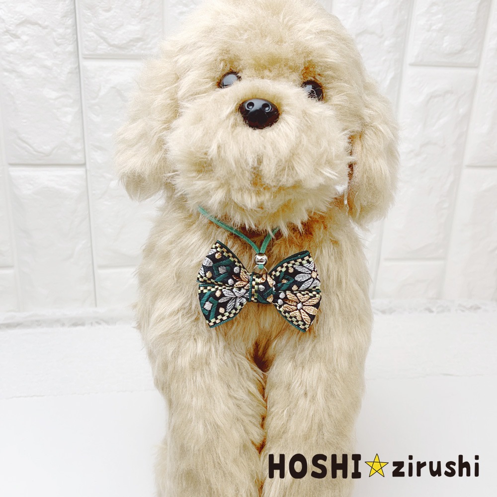 エスニックリボンペンダント【20個入り】 Pet choker Dog collar Pet ribbon Pet accessories pendant