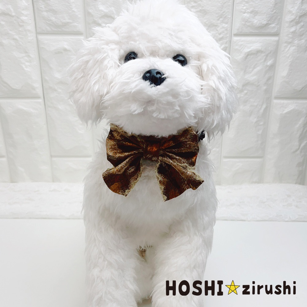 レオパード柄の高級ファーチョーカー【20個入り】 Pet choker Dog collar Pet ribbon Pet accessories