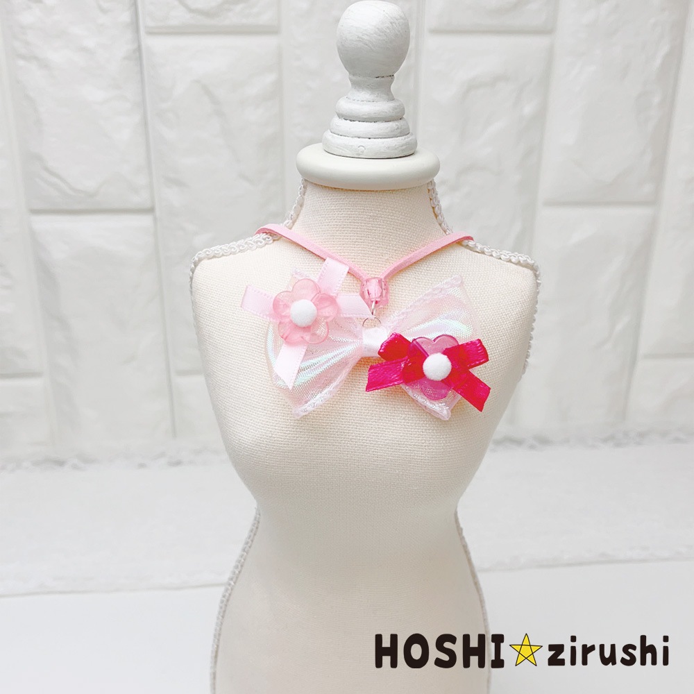 クリアフラワーペンダント【20個入り】 Pet choker Dog collar Pet