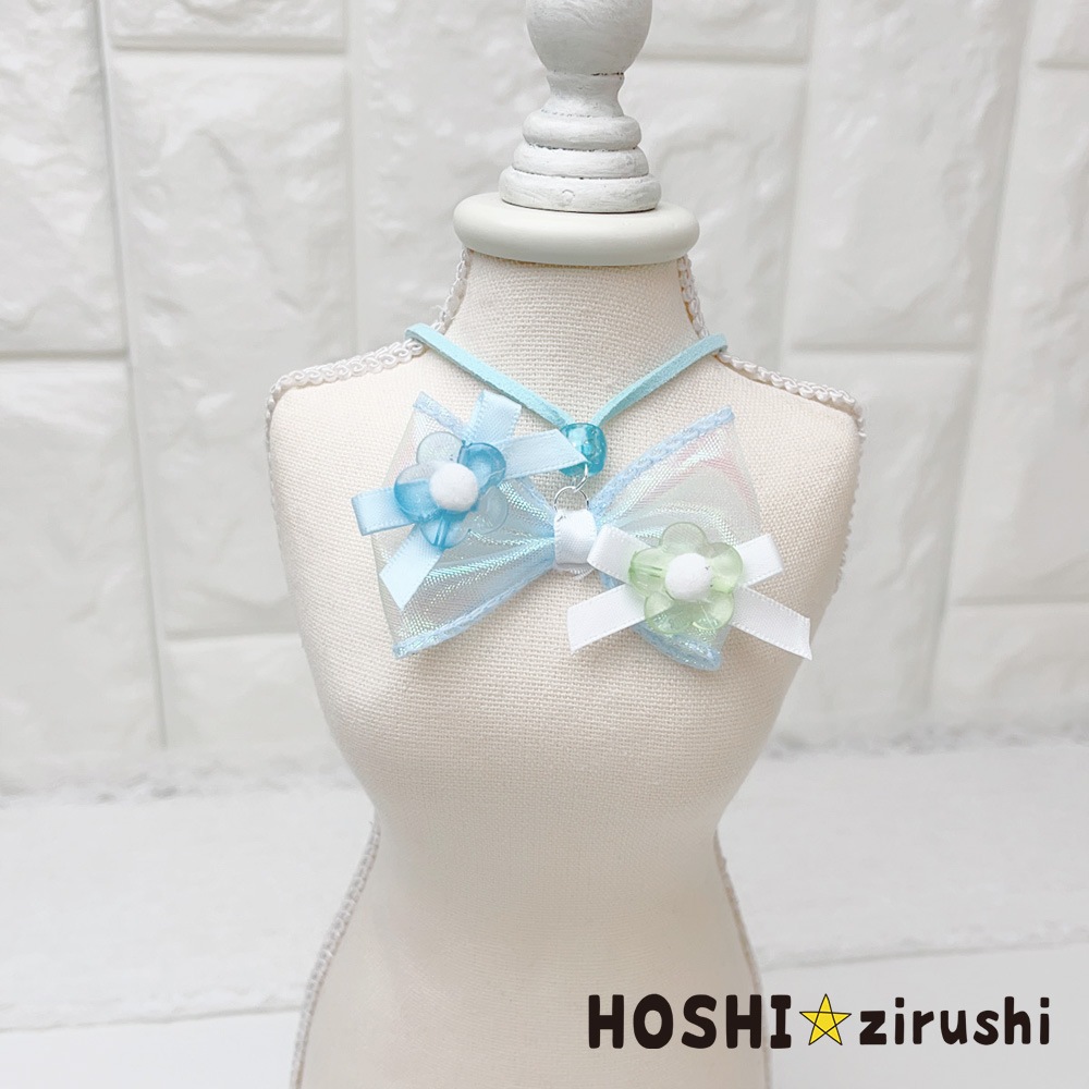 クリアフラワーペンダント【20個入り】 Pet choker Dog collar Pet