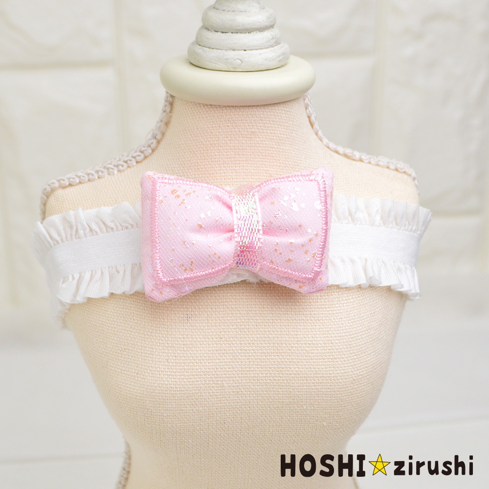 キラキラ付ぷっくりチョーカー（タイプ2）【20個入り】 Pet choker Dog collar Pet ribbon Pet accessories