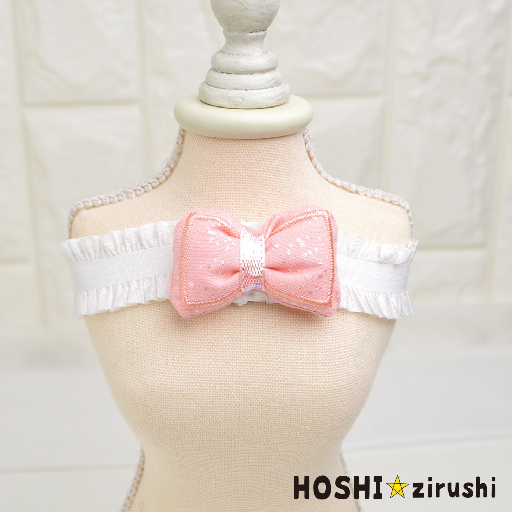キラキラ付ぷっくりチョーカー（タイプ2）【20個入り】 Pet choker Dog collar Pet ribbon Pet accessories