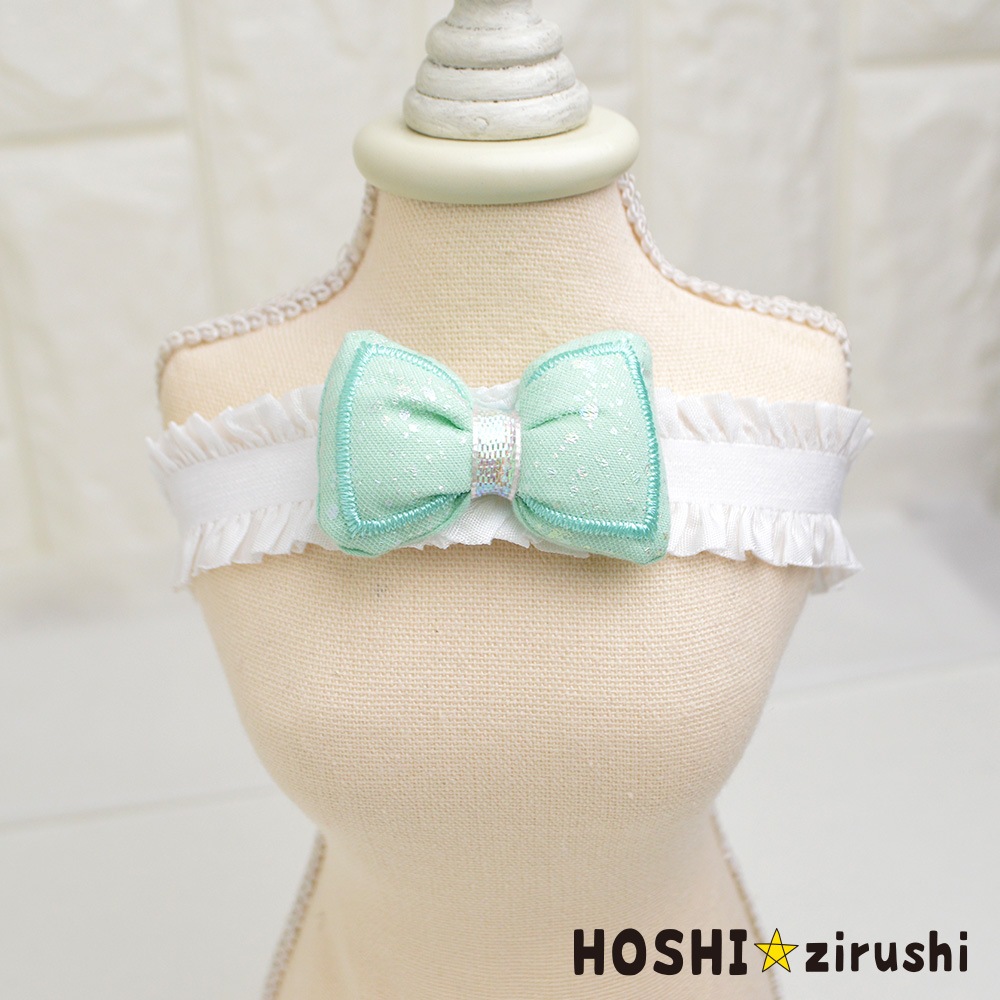 キラキラ付ぷっくりチョーカー（タイプ2）【20個入り】 Pet choker Dog collar Pet ribbon Pet accessories