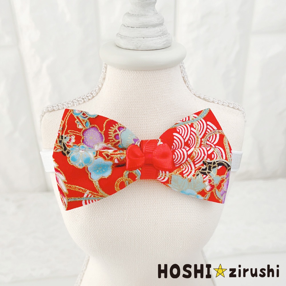 新春和柄チョーカー【20個入り】 Pet choker Dog collar Pet ribbon