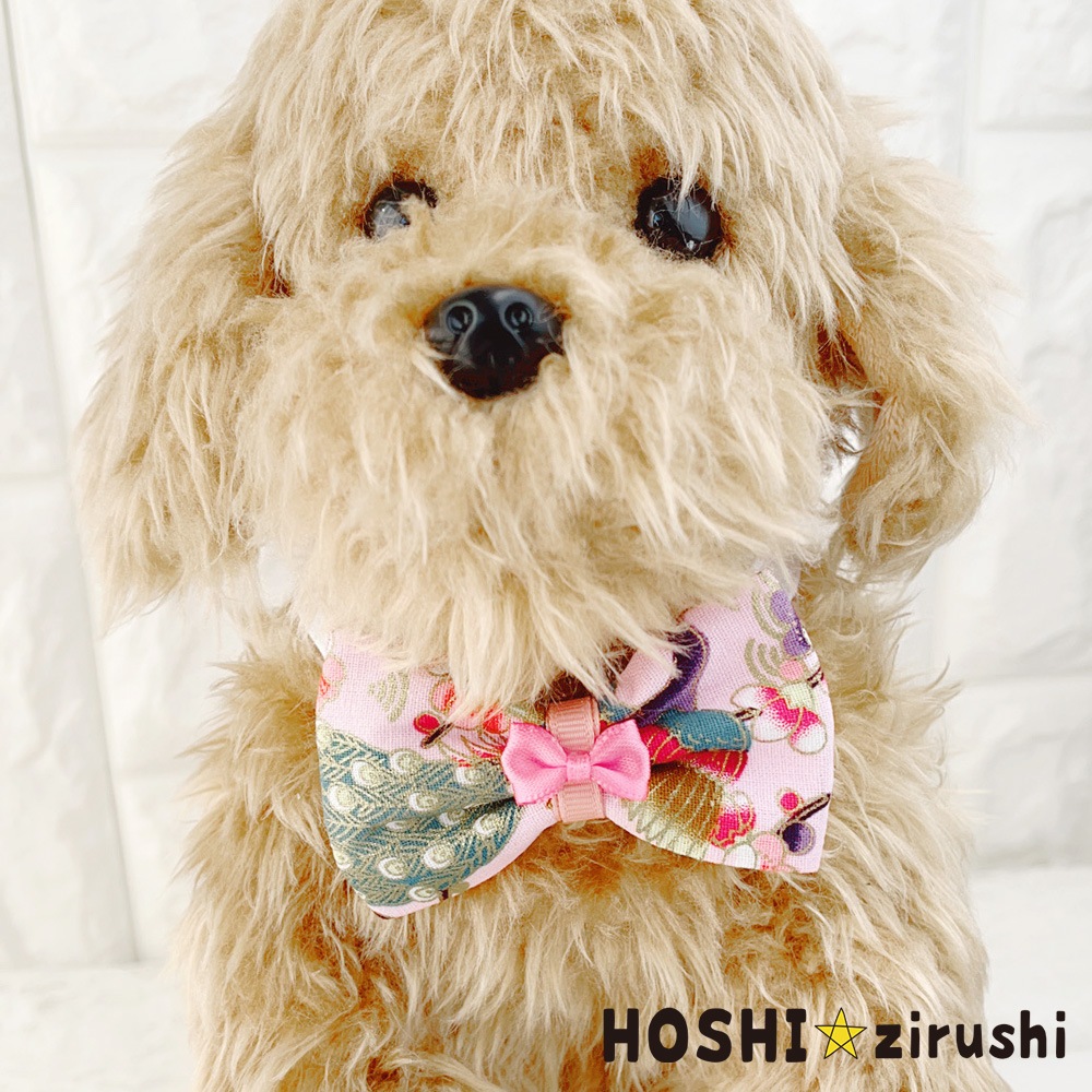 トリミングチョーカー　peroco 新春和柄チョーカー【20個入り】 Pet choker Dog collar Pet ribbon