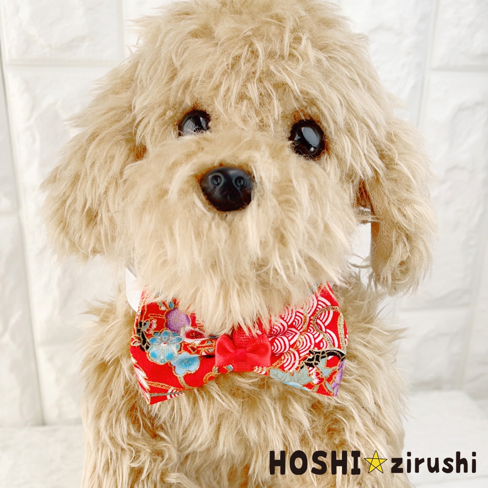 新春和柄チョーカー【20個入り】 Pet choker Dog collar Pet ribbon
