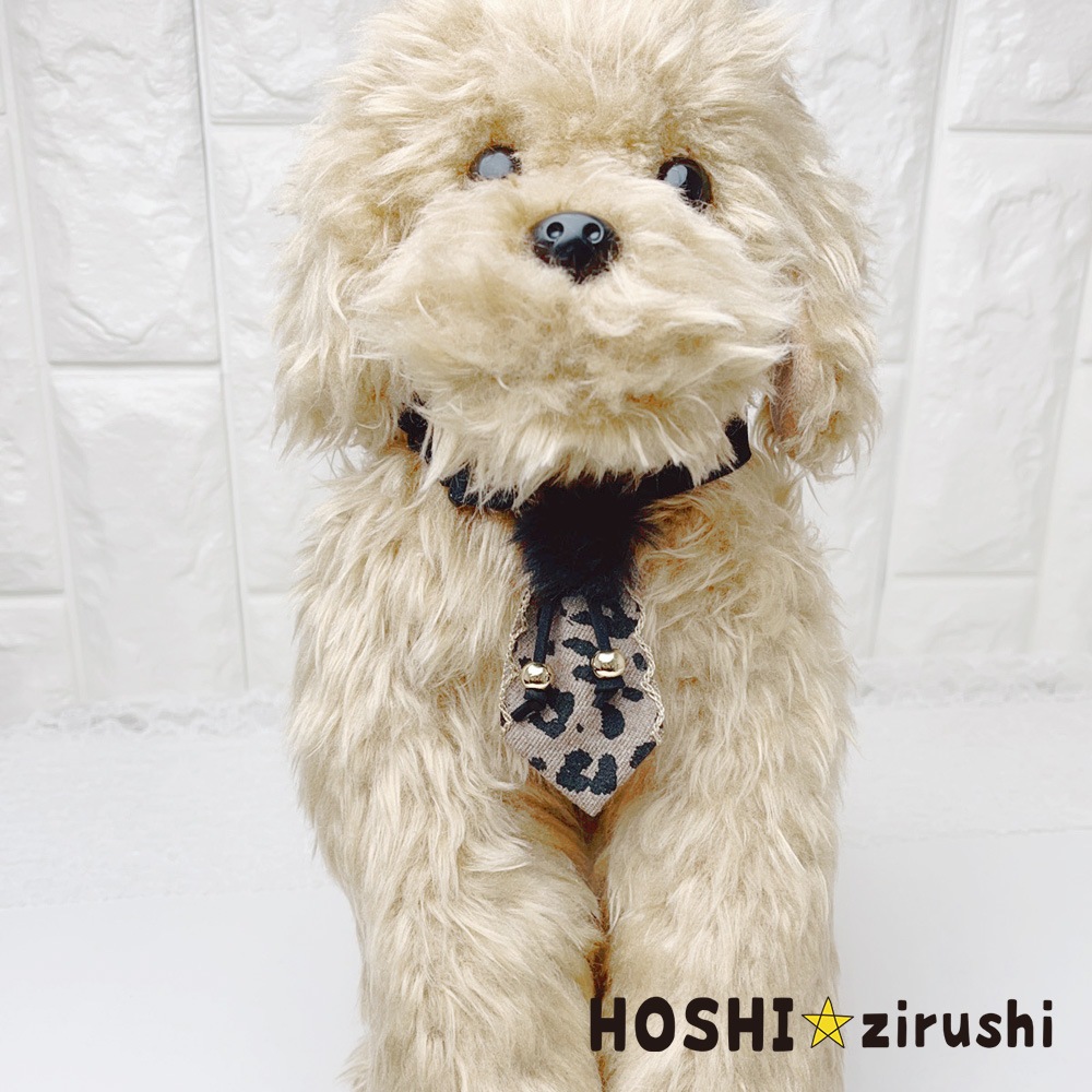 レオパードファーエレガンスネクタイ【20個入り】 Pet choker Dog collar Pet ribbon Pet accessories