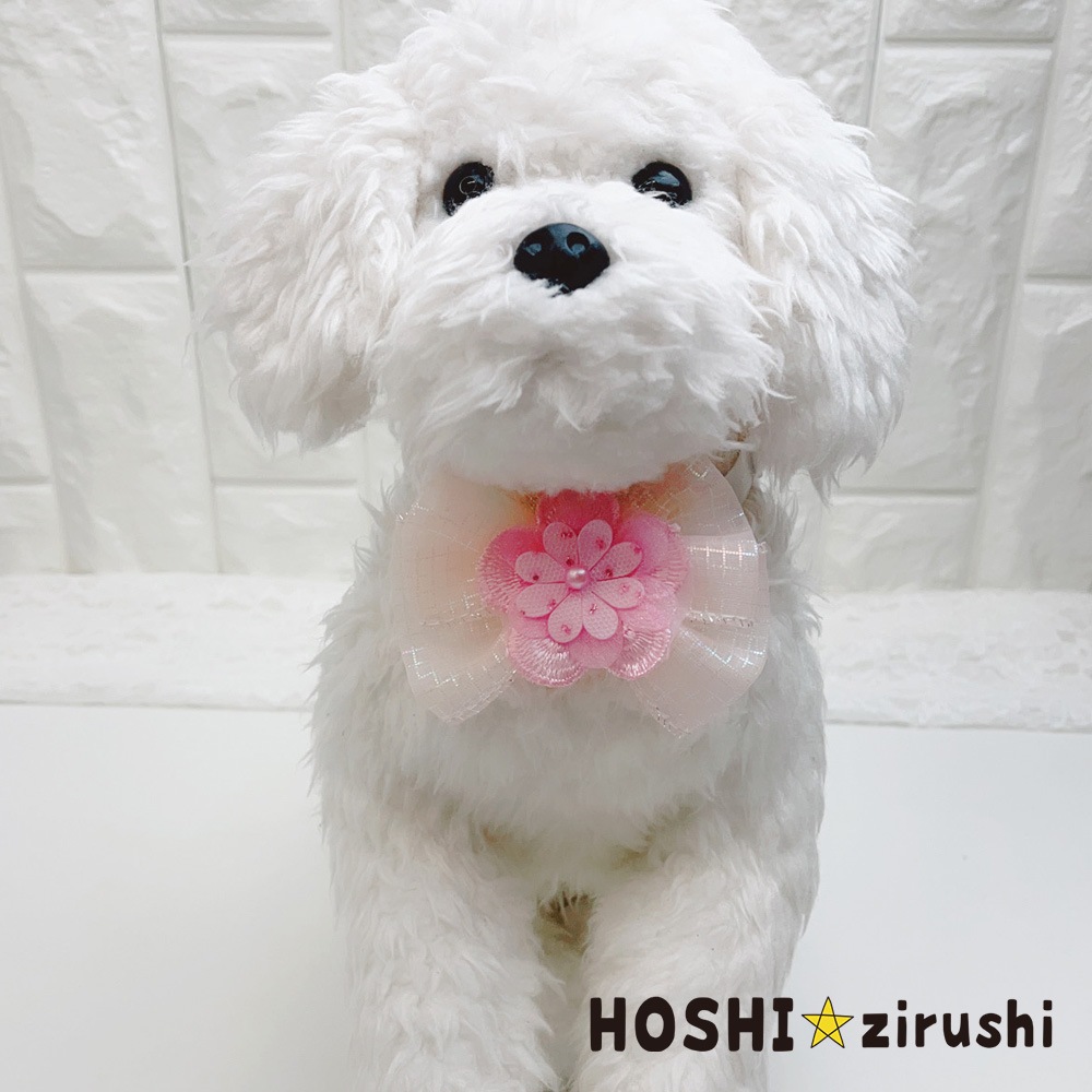 お花のさわやかチョーカー【20個入り】 Pet choker Dog collar Pet ribbon Pet accessories