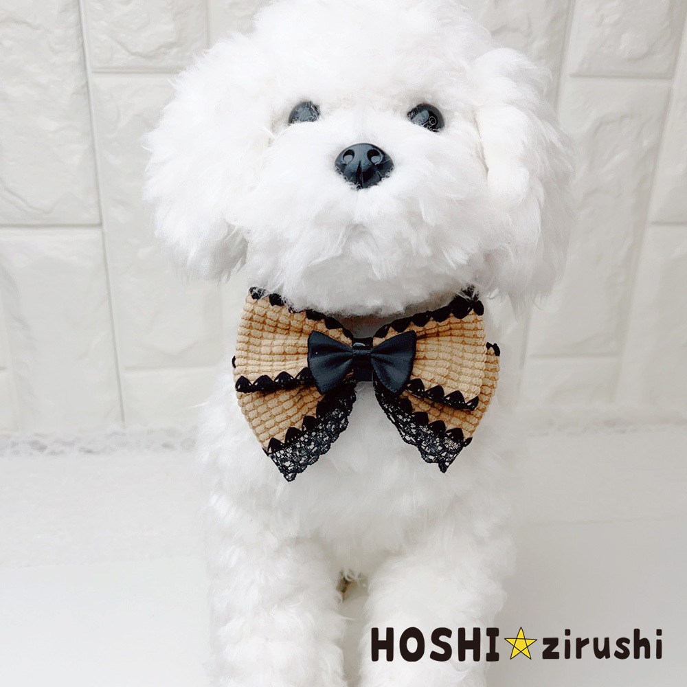 ワッフルリボンチョーカー【20個入り】 Pet choker Dog collar Pet