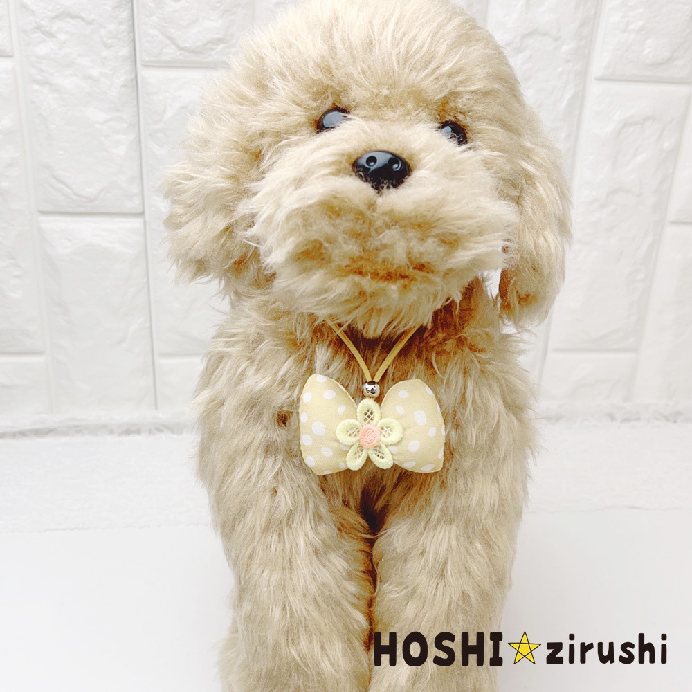 水玉ぷっくりリボンペンダント【20個入り】 Pet choker Dog collar Pet