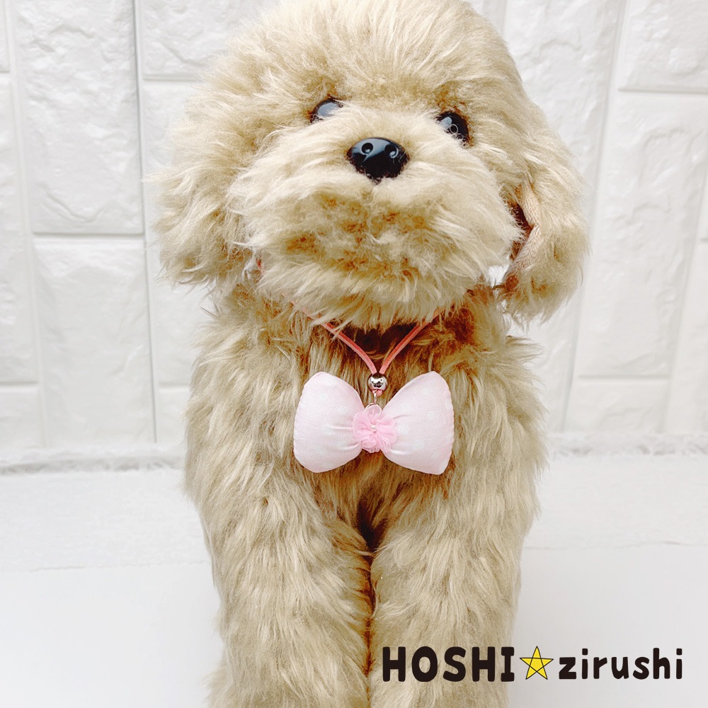 水玉ぷっくりリボンペンダント【20個入り】 Pet choker Dog collar Pet