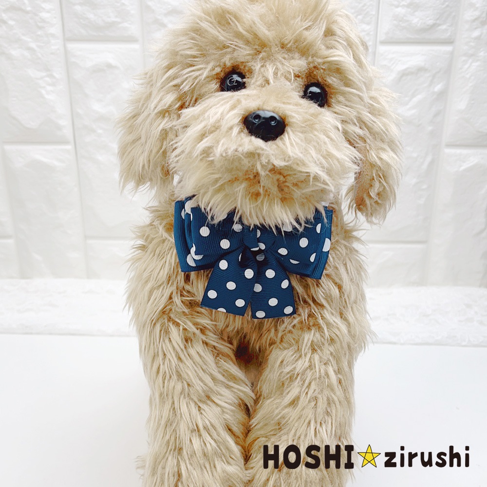 ドット柄のさわやかチョーカー【20個入り】 Pet choker Dog collar Pet ribbon Pet accessories