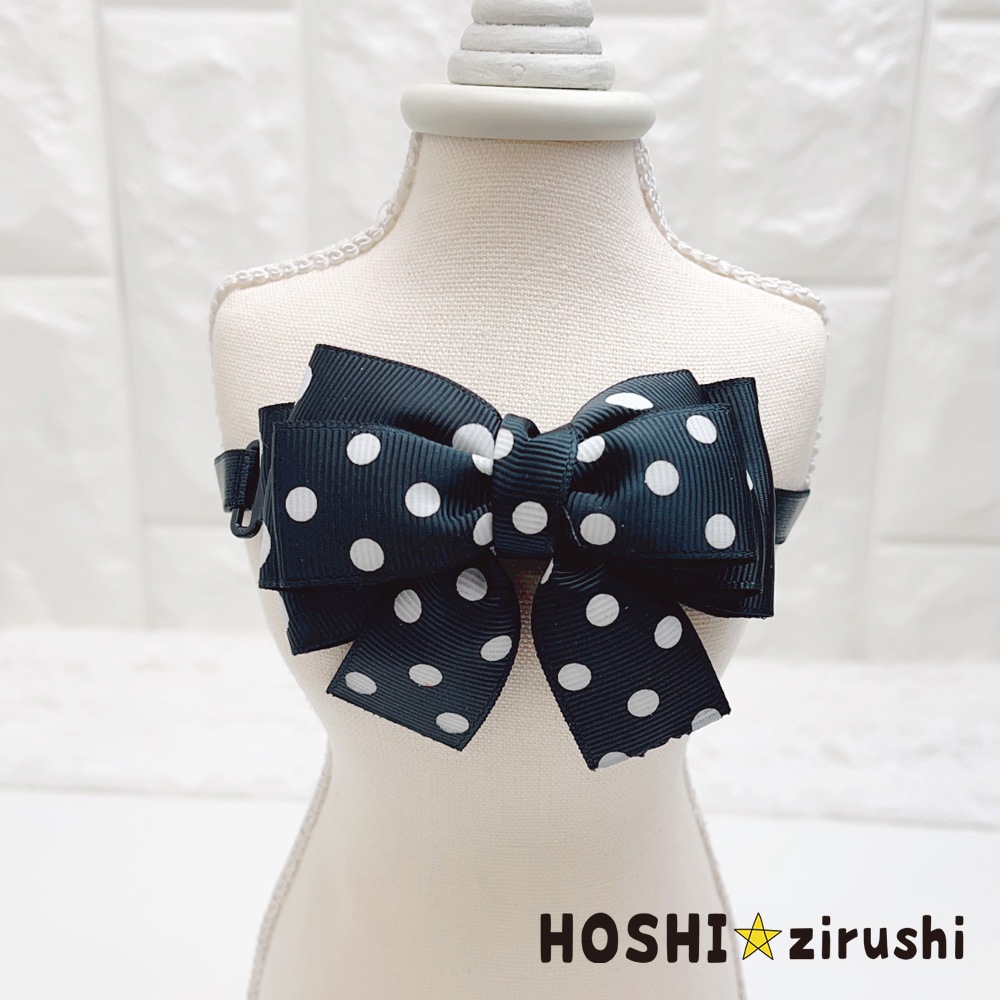 ドット柄のさわやかチョーカー【20個入り】 Pet choker Dog collar Pet ribbon Pet accessories