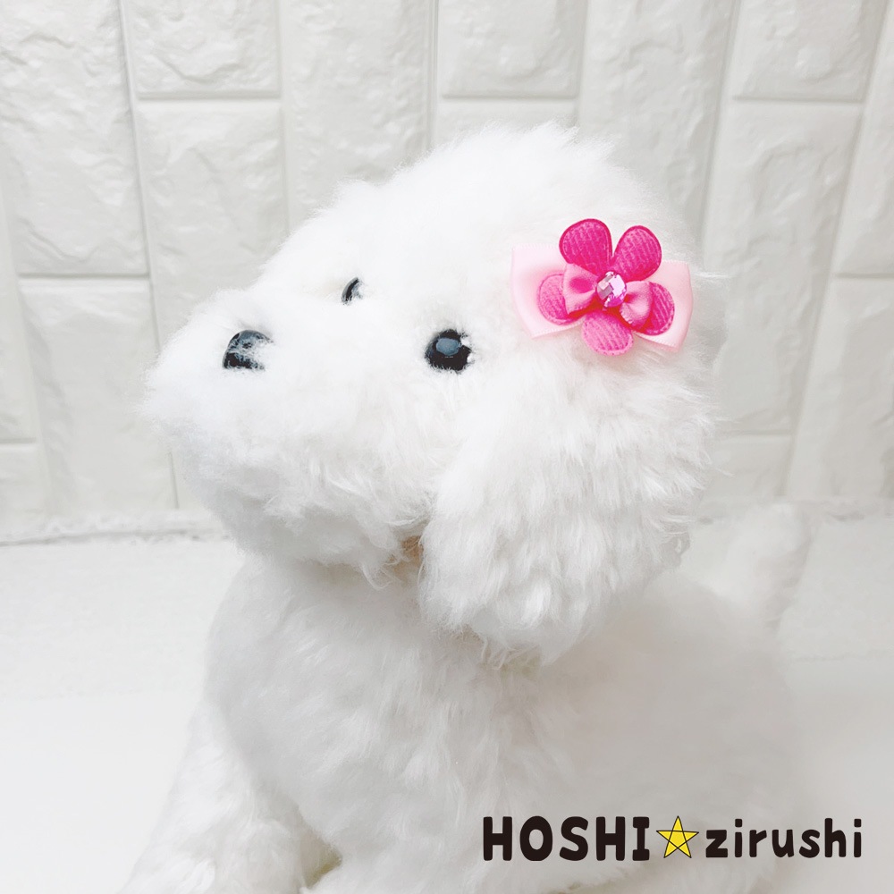 春のお花リボン【20個入り】Pet choker Dog collar Pet ribbon Pet