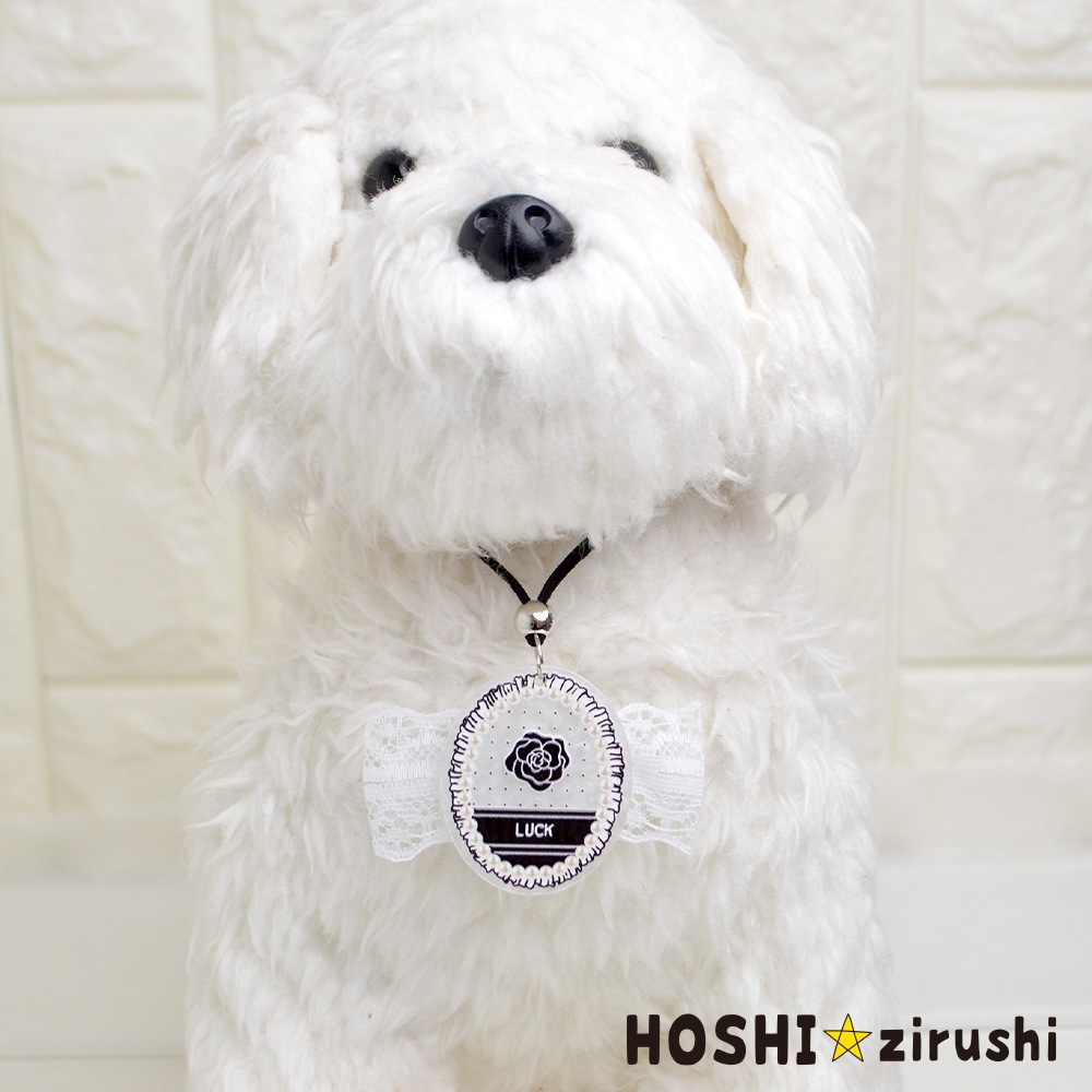 モノトーンラブリーペンダント【20個入り】 Pet choker Dog