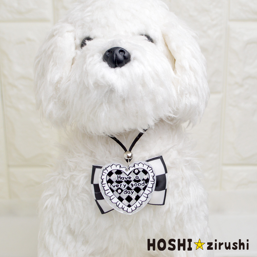 モノトーンラブリーペンダント【20個入り】 Pet choker Dog