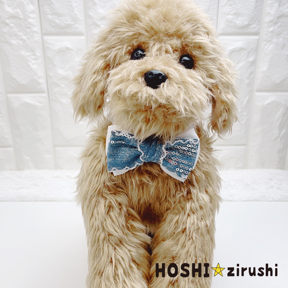 グリッターデニムチョーカー【20個入り】 Pet choker Dog collar Pet