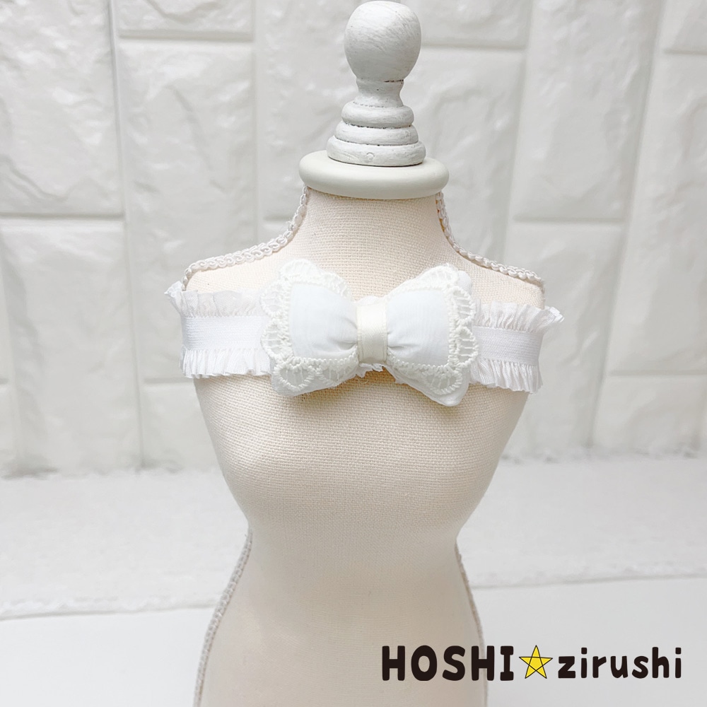 トリミングチョーカー　朝顔 340 ドリーミーレースチョーカー【20個入り】 Pet choker Dog collar Pet