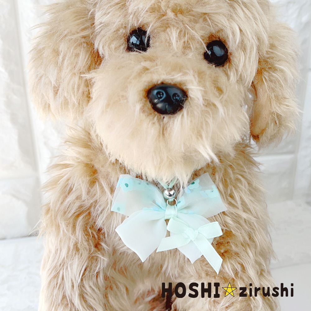 ちょこっと花柄リボンペンダント【20個入り】 Pet choker Dog collar Pet ribbon Pet accessories pendant