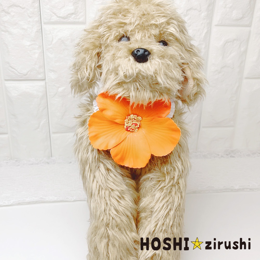 ハイビスカスチョーカー【20個入り】 Pet choker Dog collar Pet ribbon Pet accessories
