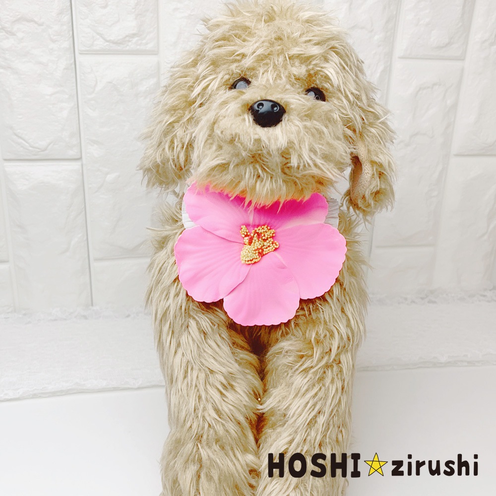 ハイビスカスチョーカー【20個入り】 Pet choker Dog collar Pet ribbon Pet accessories