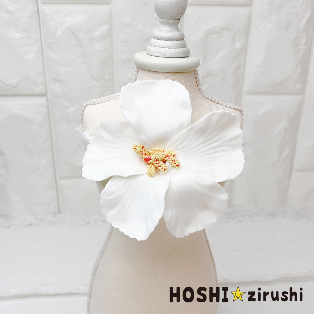 ハイビスカスチョーカー【20個入り】 Pet choker Dog collar Pet ribbon Pet accessories