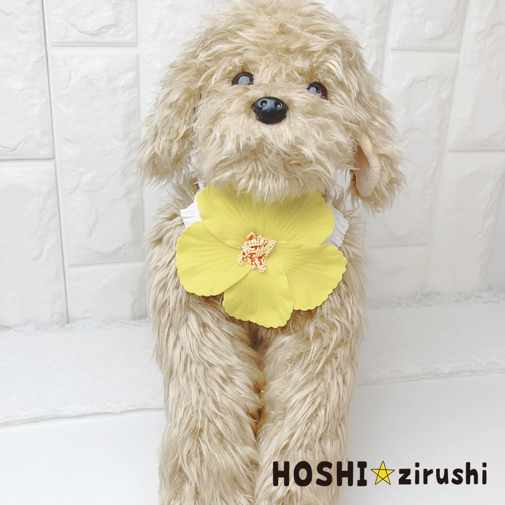ハイビスカスチョーカー【20個入り】 Pet choker Dog collar Pet ribbon Pet accessories