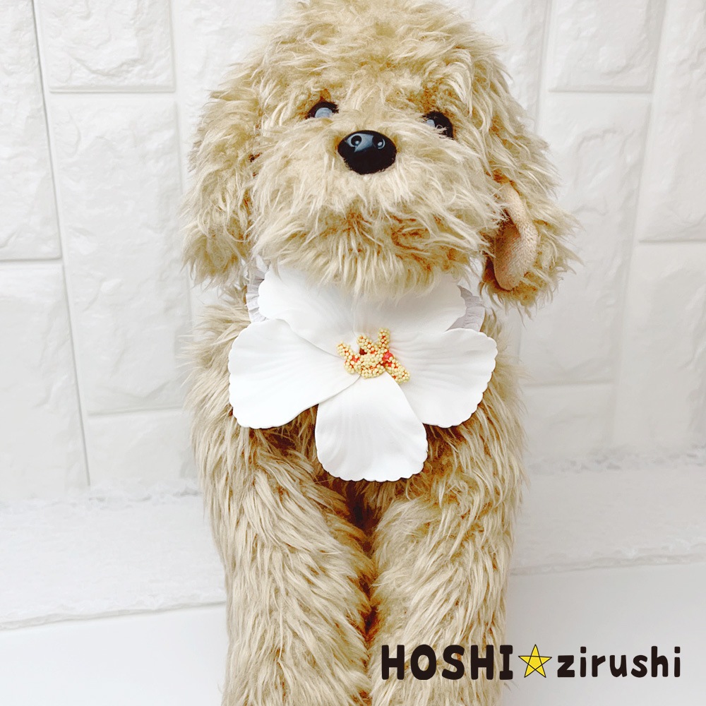 ハイビスカスチョーカー【20個入り】 Pet choker Dog collar Pet ribbon Pet accessories