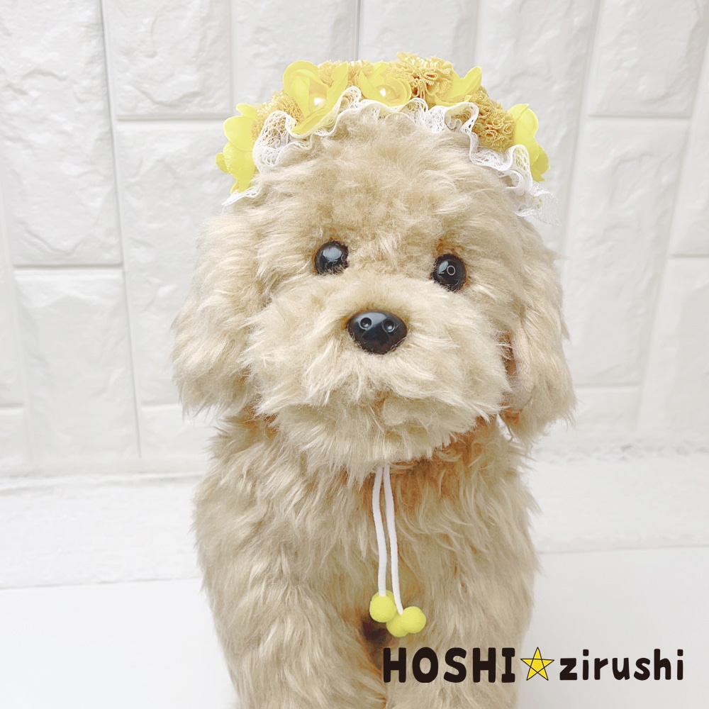 お花ずくしのヘアーバンド【3個入り】 Pet choker Dog collar Pet
