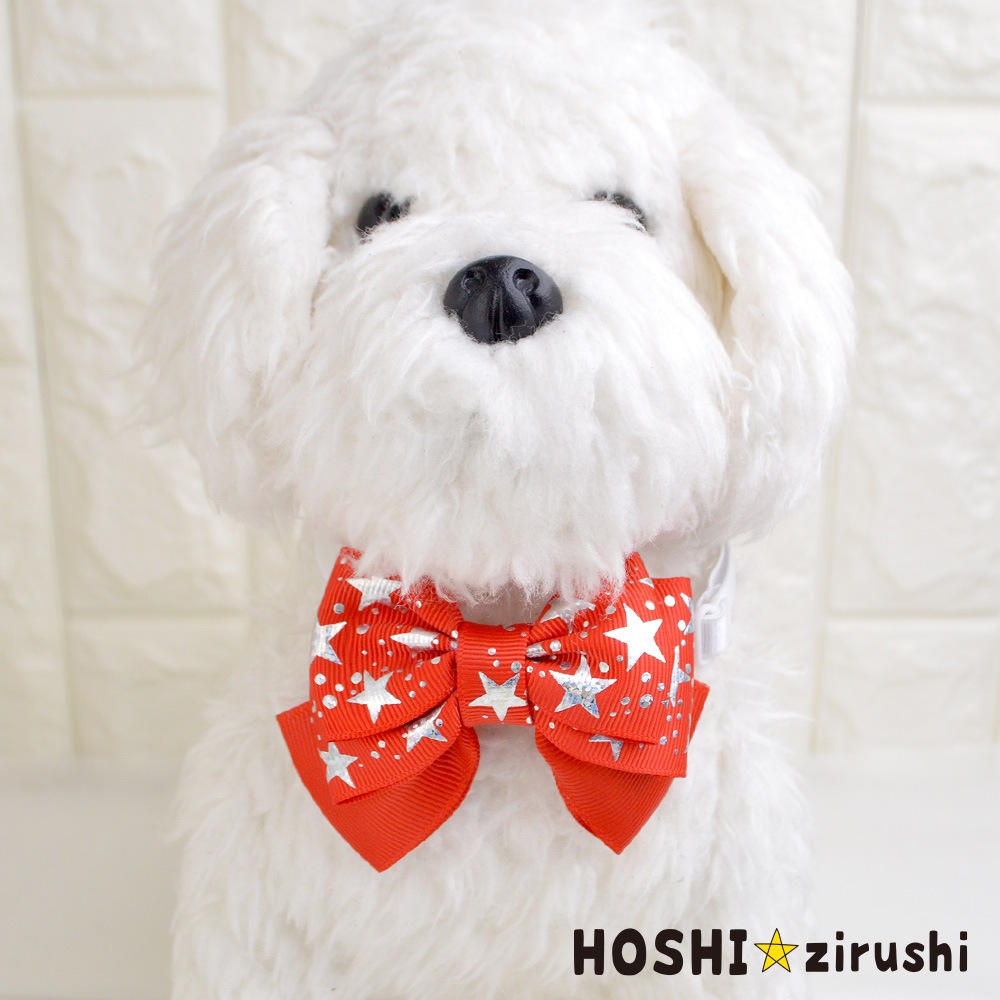 ポップスターリボンチョーカー【20個入り】 Pet choker Dog collar Pet ribbon Pet accessories
