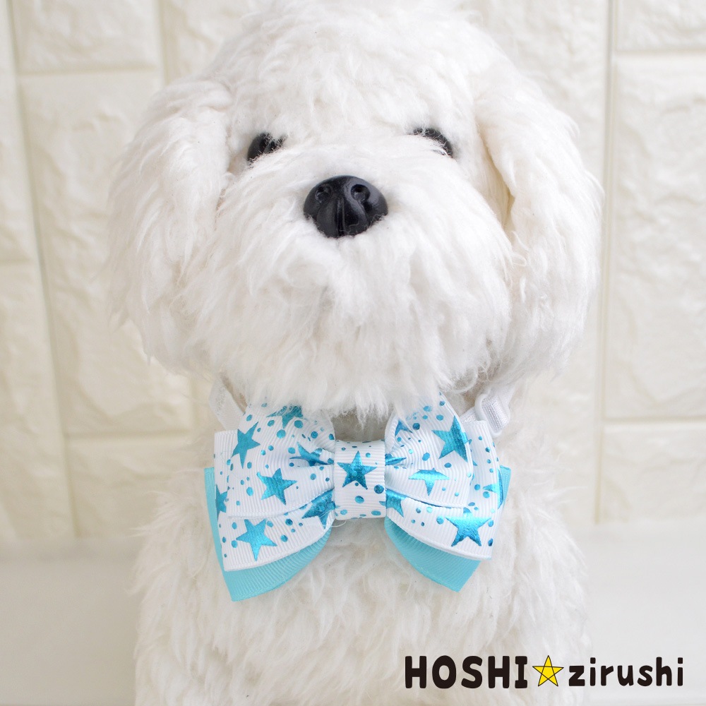ポップスターリボンチョーカー【20個入り】 Pet choker Dog collar Pet ribbon Pet accessories