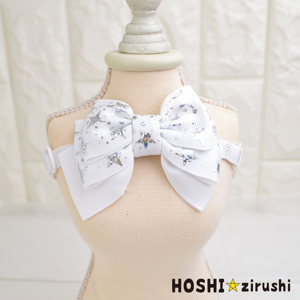 ポップスターリボンチョーカー【20個入り】 Pet choker Dog collar Pet ribbon Pet accessories