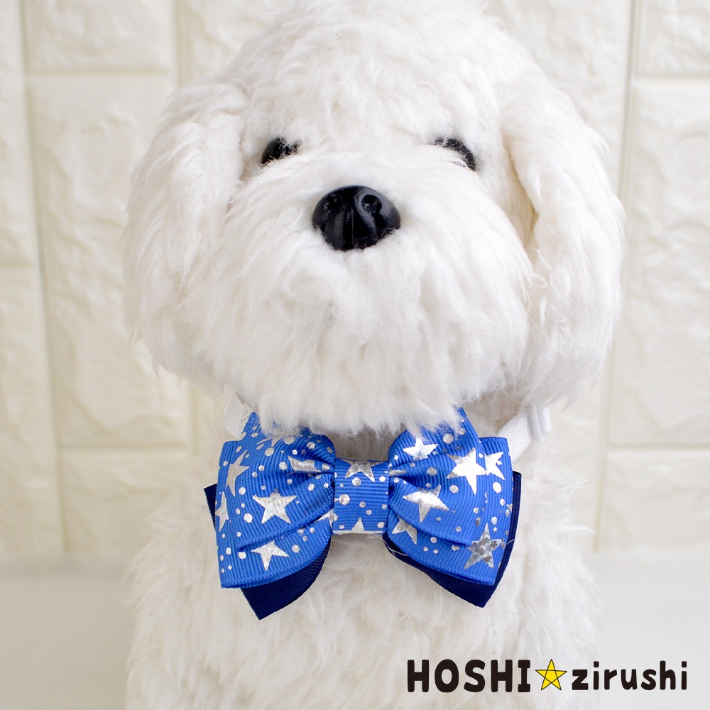 ポップスターリボンチョーカー【20個入り】 Pet choker Dog collar Pet ribbon Pet accessories